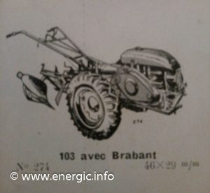  Energic motoculteur 103 with brabant plough www.energic.info