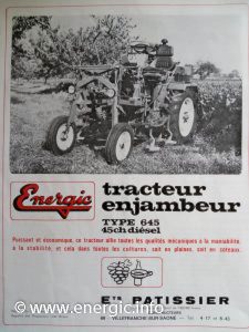 Energic Enjambeur 645 tracteur www.energic.info