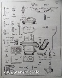 Energic technical drawings 409 motoculteur 1946 www.energic.info