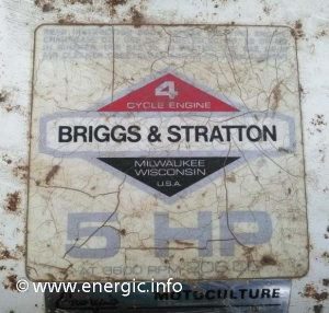 Energic motobineuse Rubis Briggs & Straton 5cv www.energic.info