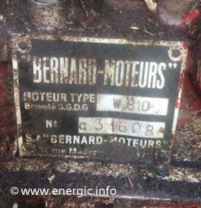 Energic moteur Bernard plaque www.energic.info