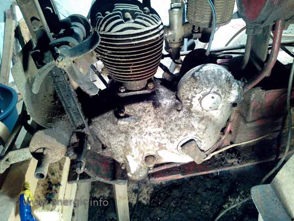 Energic C7 part restored engine.