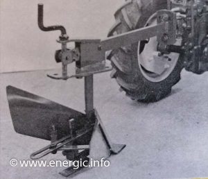 Energic motoculteur 137, one soc buttoir plow adjustable width 13 cms to 36 cms. energic.info.
