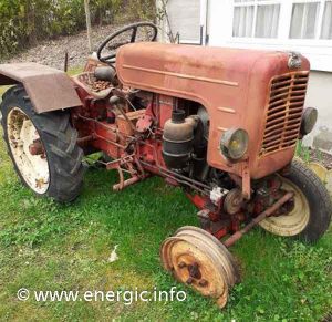 Energic tractor 512 wheel and other parts missing. Energic.info